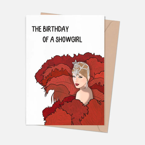 Birthday Of A Showgirl Card