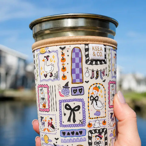 Boo & Bows Iced Coffee Drink Sleeve