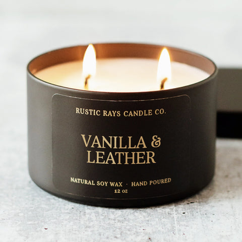 Vanilla & Leather Candle