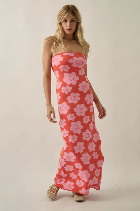  Honey Pink Strapless Dress