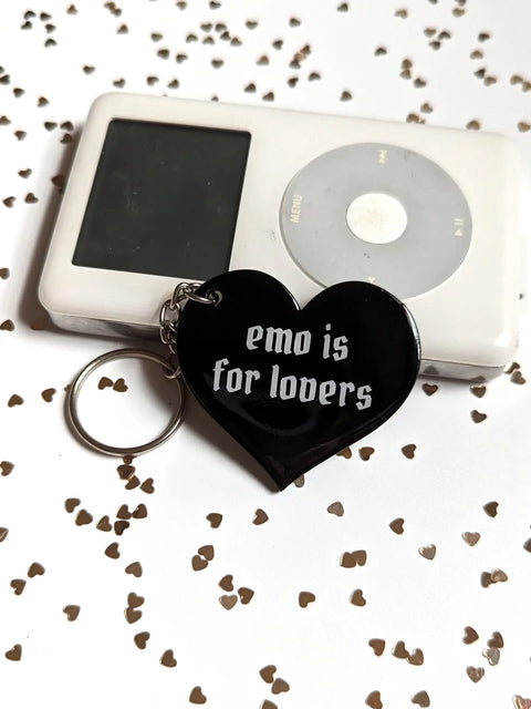 Emo is For Lovers Keychain