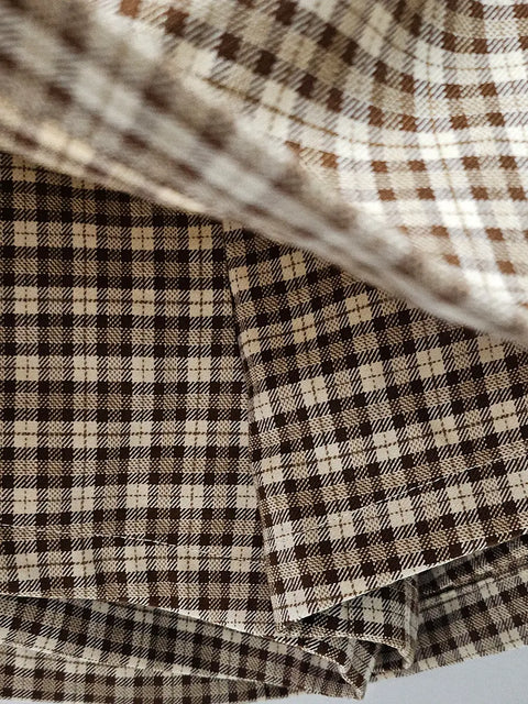  Neutrals Checkered Mini Skort
