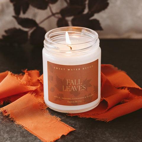 Fall Plaid Label Candles