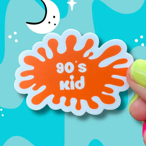  90s Kid Splat Sticker