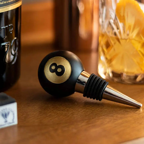 8 Ball Bottle Stopper
