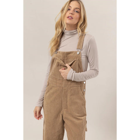  Washed Corduroy Overalls