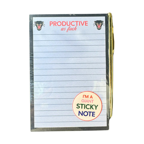 Productive As Fuck Sticky Notepad
