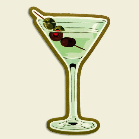  Vintage Dirty Martini Sticker