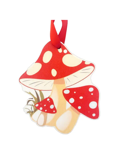 Mushroom Wooden Ornament