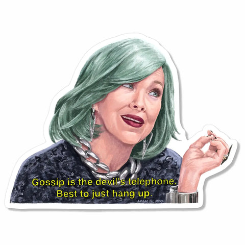  Moira Rose Green Wig Sticker