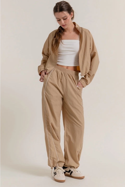 Anorak Side Piping Track Pants