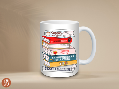  One Tree Hill Bookstack Ceramic Mug