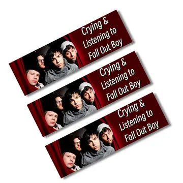 Crying and Listening to Fall Out Boy Bumper Sticker