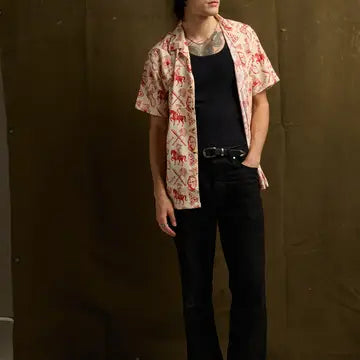  Defend Pizza Button Up