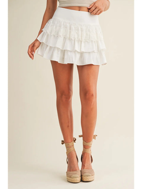  Lace Inset Skort