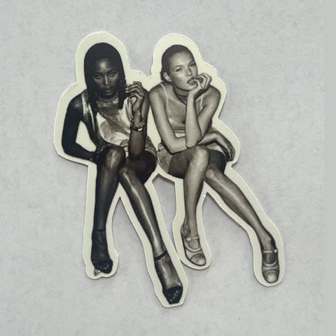  Naomi Campbell & Kate Moss 90s Sticker