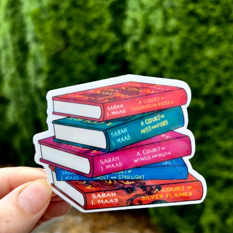 A Court of Thorns and Roses Bookstack Sticker