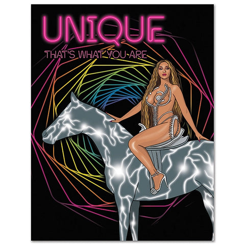 Beyonce Unique Birthday Card