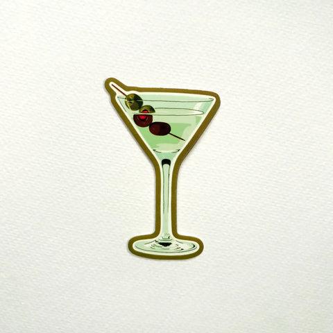  Vintage Dirty Martini Sticker