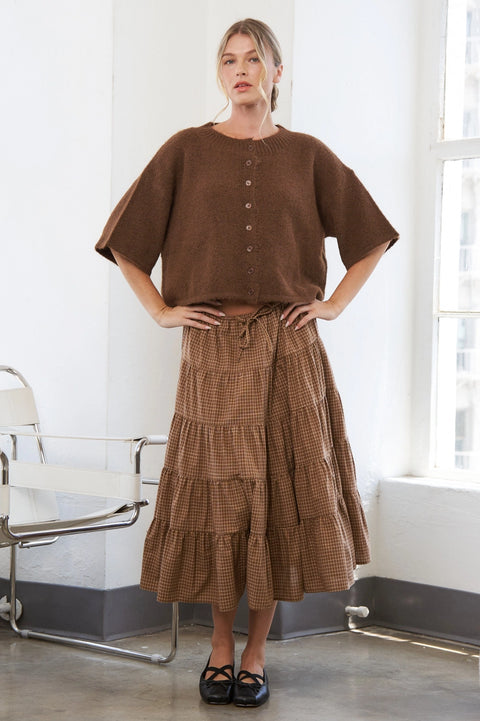 The Gingham Midi Skirt