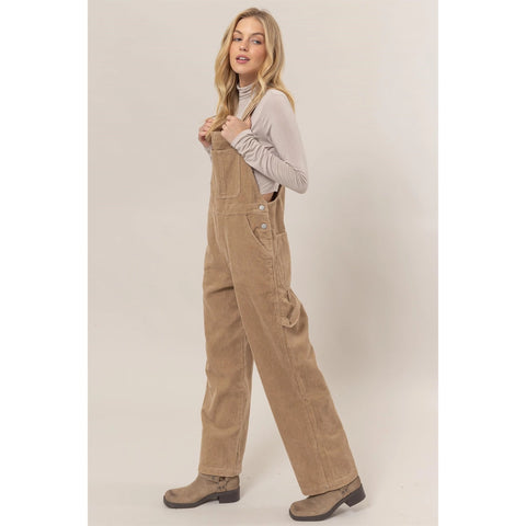  Washed Corduroy Overalls