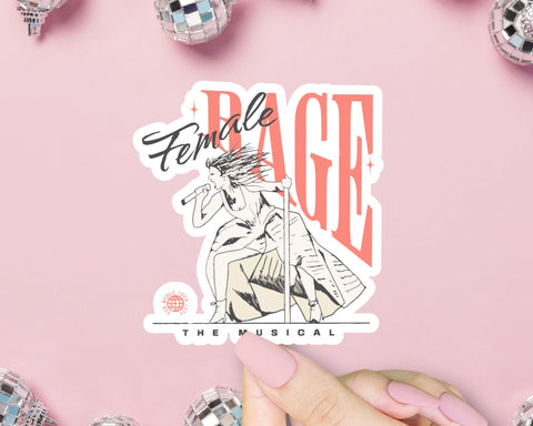 Female Rage Taylor Sticker