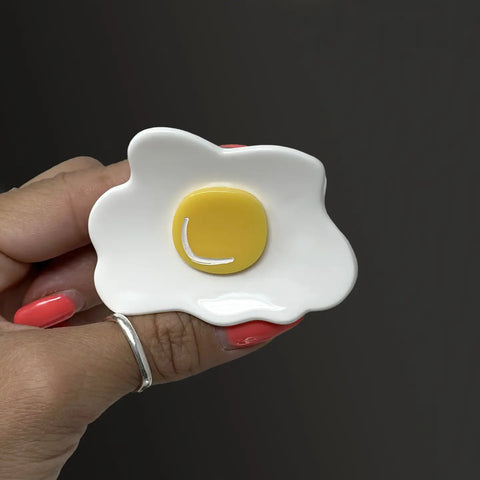  Sunny Side Egg Hair Claw Clip