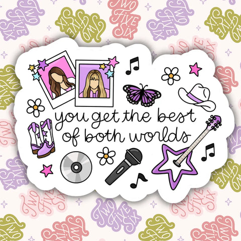 Best of Both Worlds Sticker
