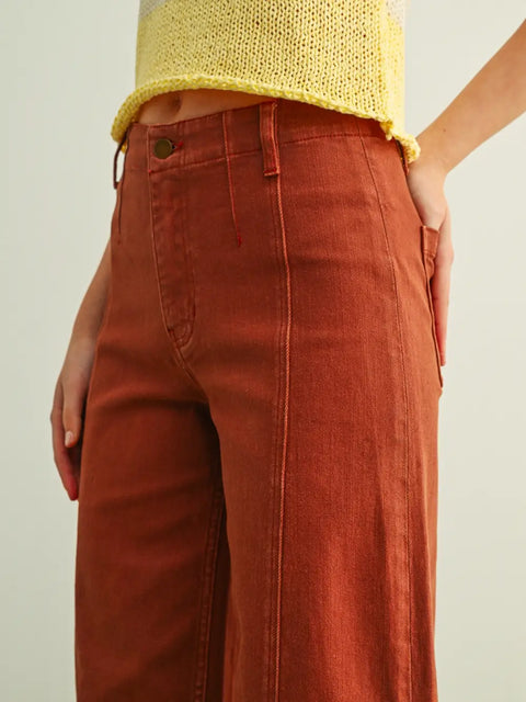  Washed Terracotta Pants
