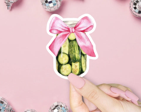 Coquette Pickle Jar Sticker