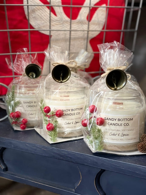  Holiday Gift Candles w/ Decoration