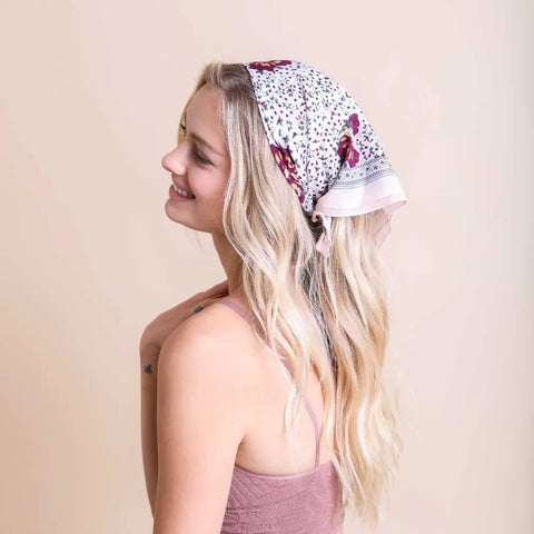  Vintage Floral Foliage Bandana