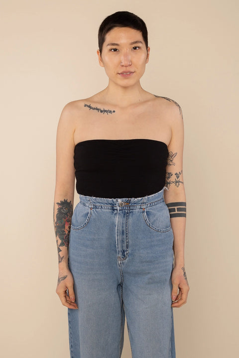 Cotton Jersey Bandeau Top