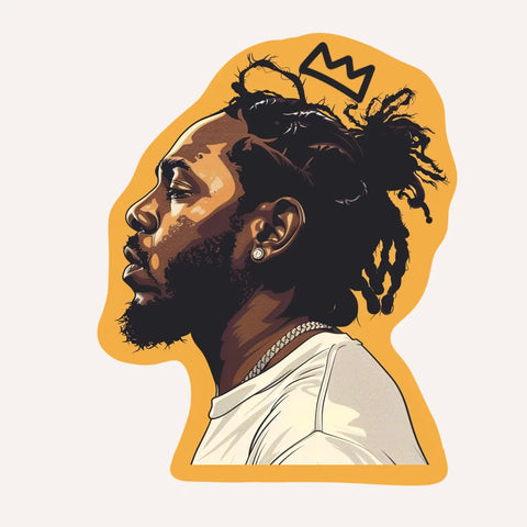 Kendrick Lamar Crown Sticker