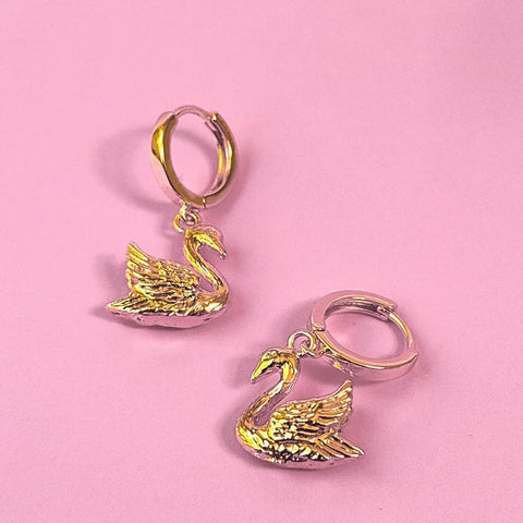 Swan Earrings