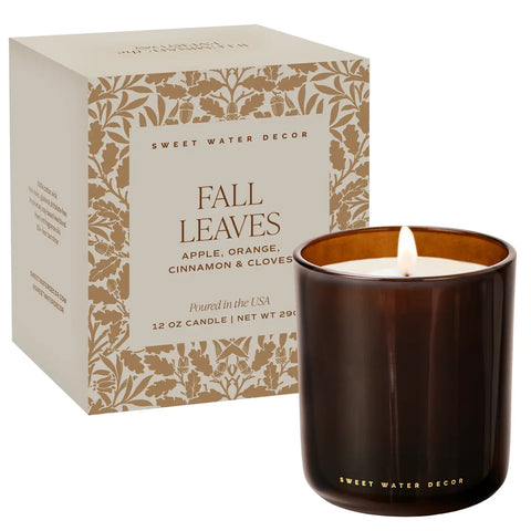  Fall Leaves Boxed Candle