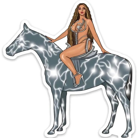 Beyonce Horse Sticker