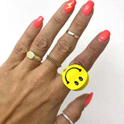  Mini Smiley Face Hair Claw Set