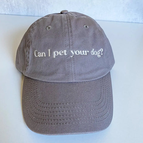 Can I pet your dog? Hat