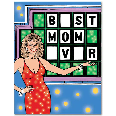 Best Mom Ever Wheel of Fortune Card