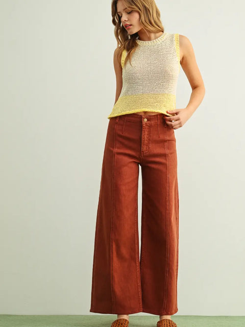  Washed Terracotta Pants