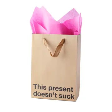  This Present Doesn't Suck Brown Gift Bag