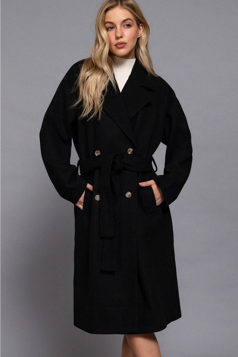 Soft Full Length Trench Coat