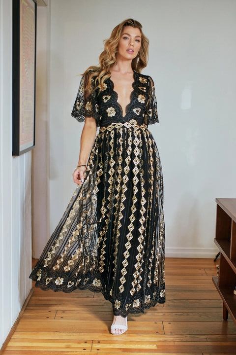 Midnight Glimmer Dress