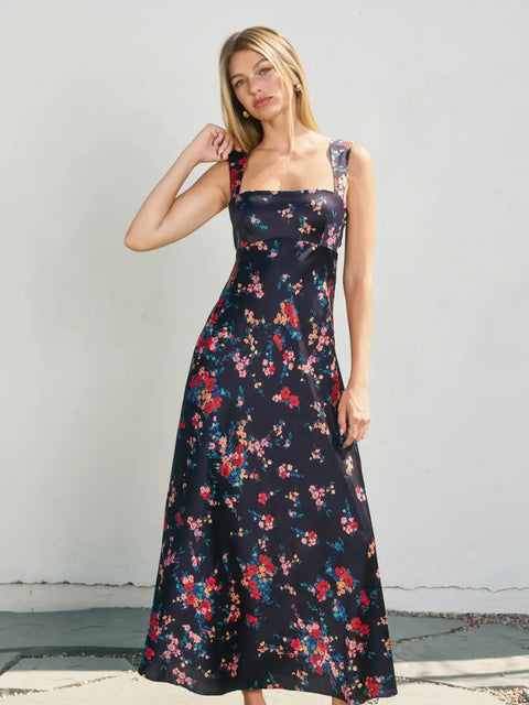  In A Mood Empire Waist Midi Dress