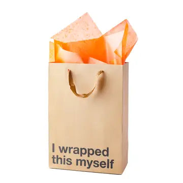  I Wrapped This Myself Brown Gift Bag