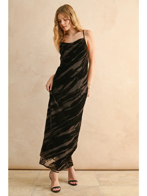  Suede Textured Dress