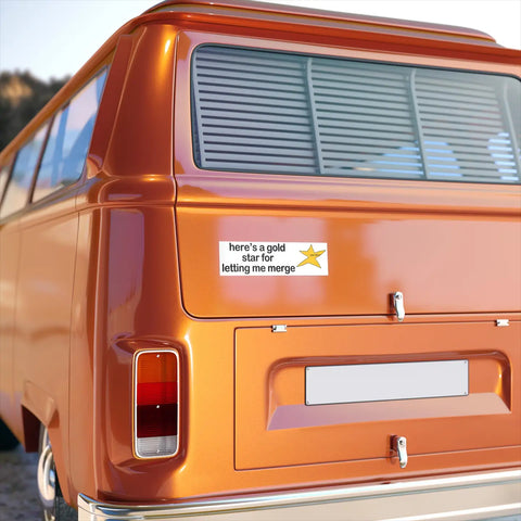  Here's A Gold Star Bumper Magnet