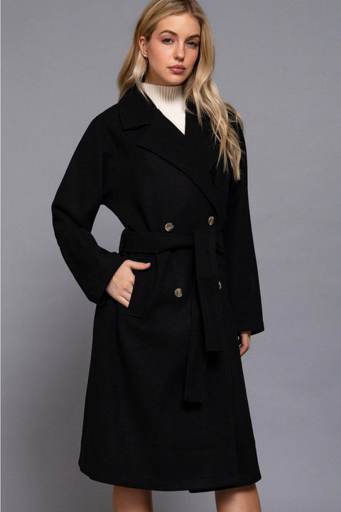  Soft Full Length Trench Coat