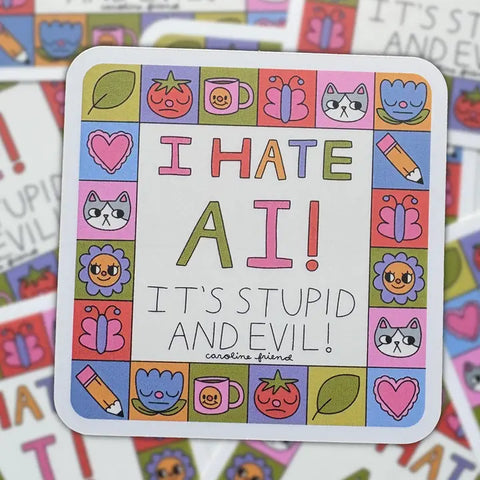  I Hate AI Sticker